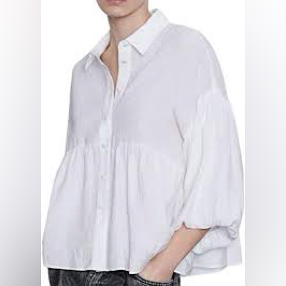 Zara - Voluminous Textured Blouse - Size: Small - NWOT - Picture 3 of 6